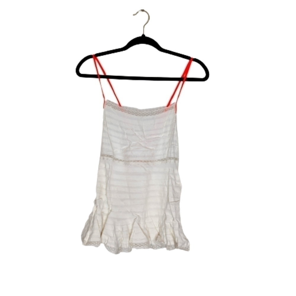 FP One White Lace Cross Top Neon Straps